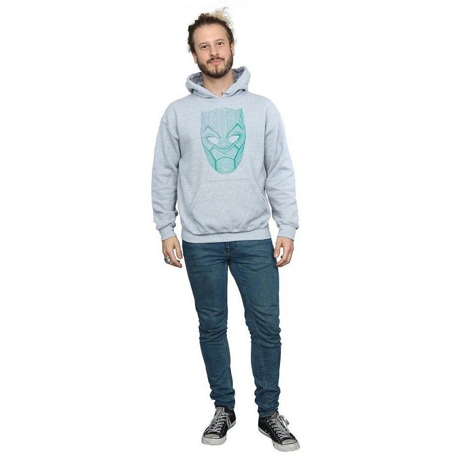MARVEL Sweat à capuche Black Panther Maske  