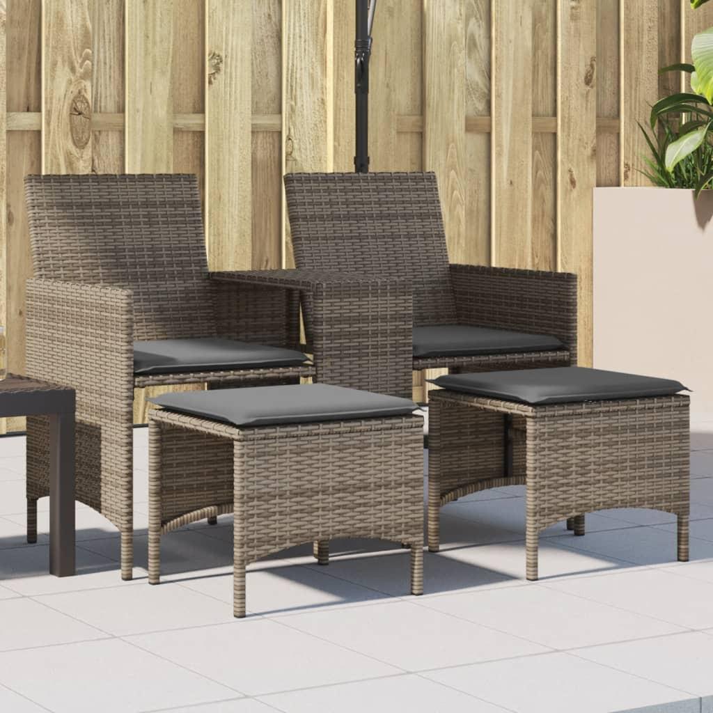 VidaXL Canapé de jardin rotin synthétique  