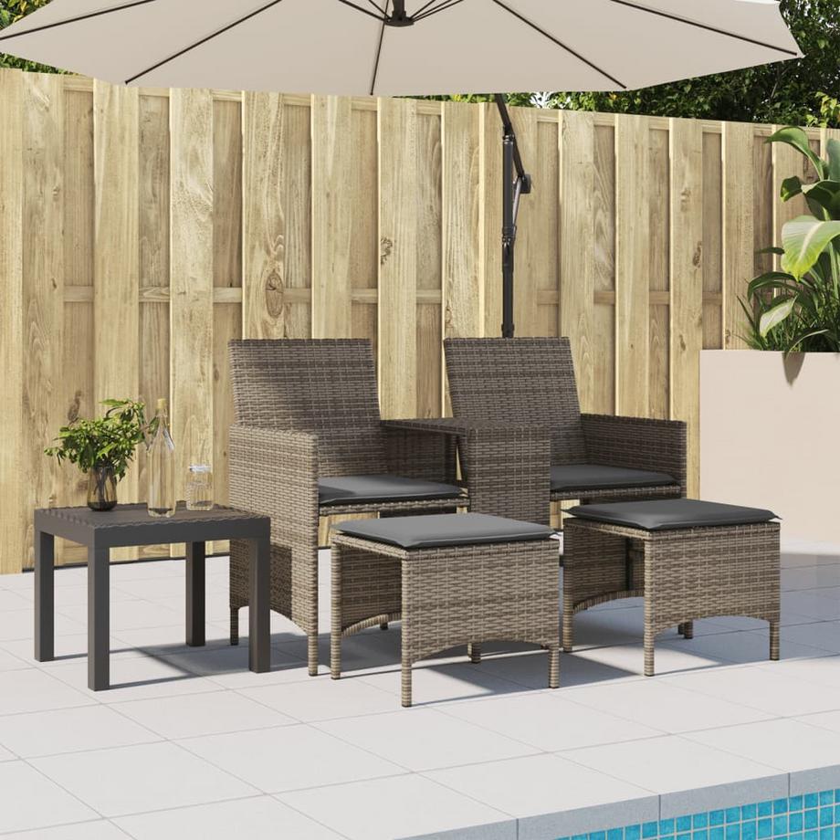 VidaXL Gartensofa poly-rattan  