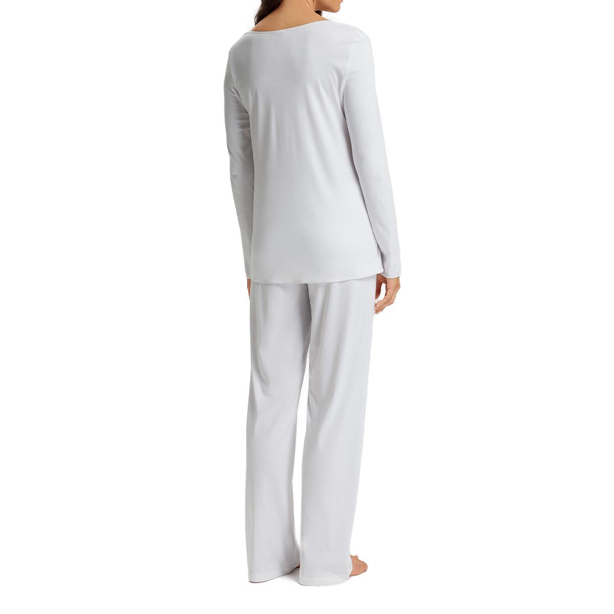 HANRO Cotton Silk Langarm Schlafanzug  