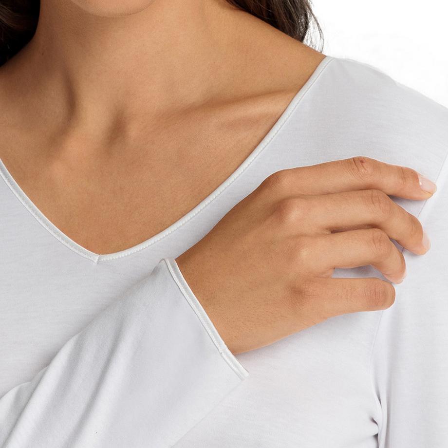 HANRO Cotton Silk Langarm Schlafanzug  