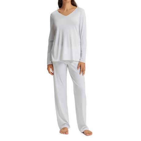 HANRO Cotton Silk Langarm Schlafanzug  