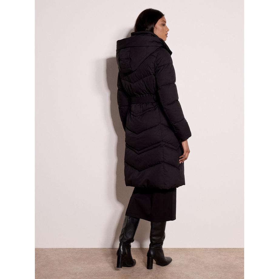 APRICOT Manteau matelassé long à ceinture  