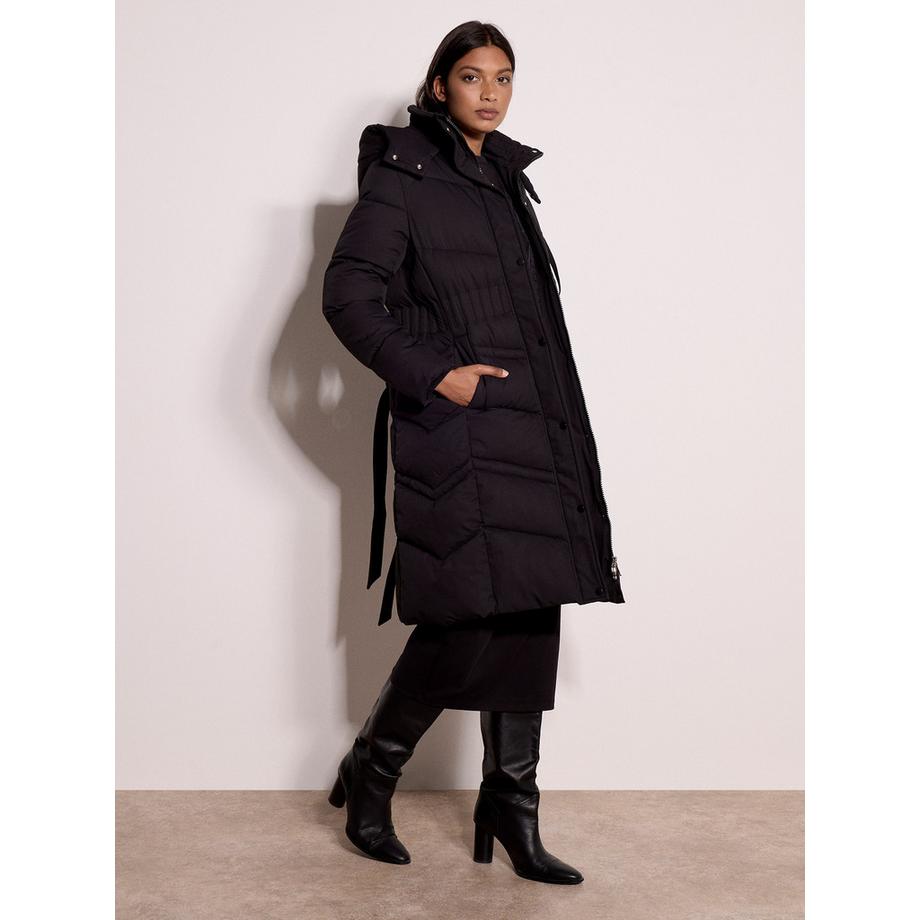 APRICOT Manteau matelassé long à ceinture  