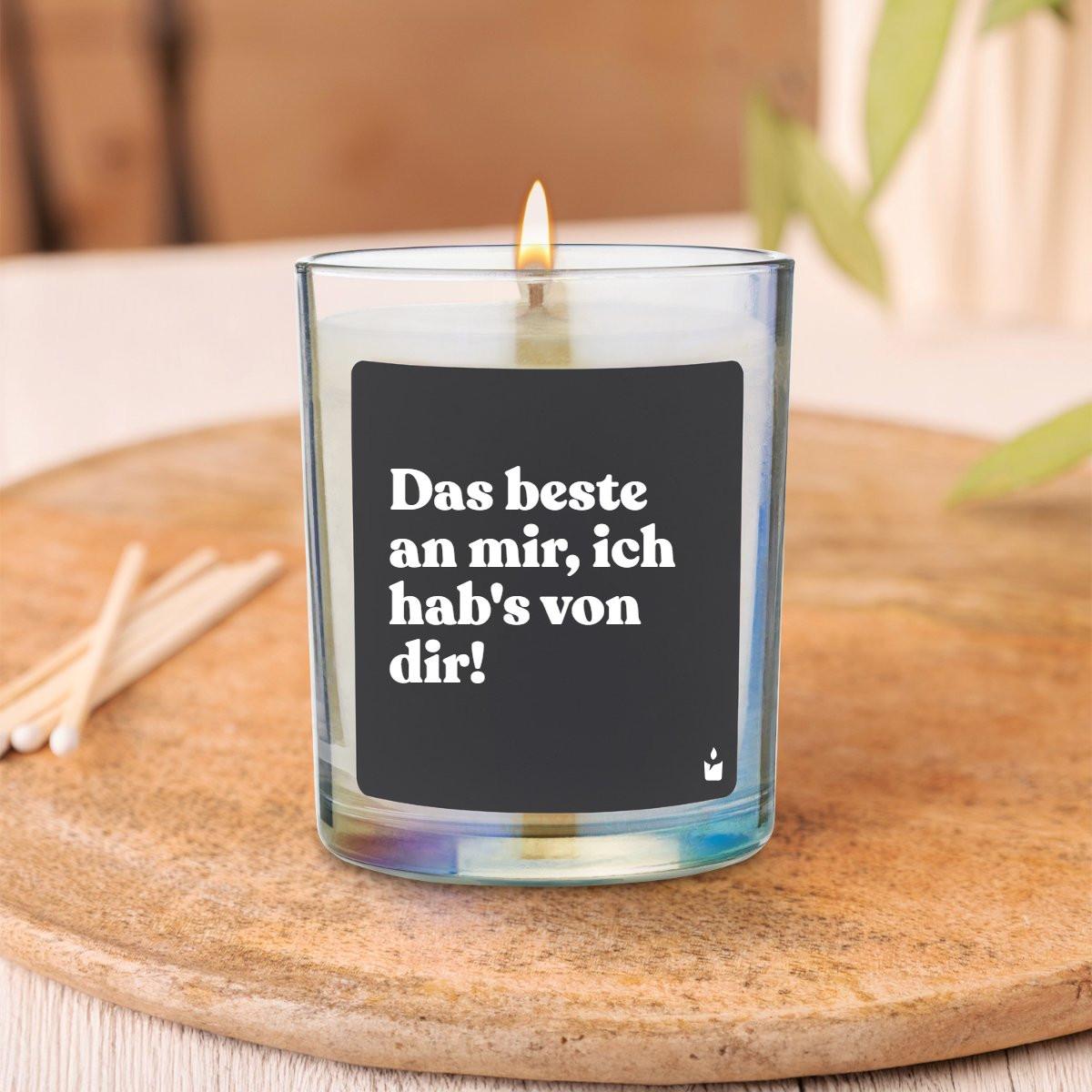 CandleHand Bougie Parfumée Woody Das beste an mir, ich hab's von dir!  