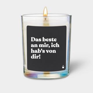 CandleHand Bougie Parfumée Woody Das beste an mir, ich hab's von dir!  