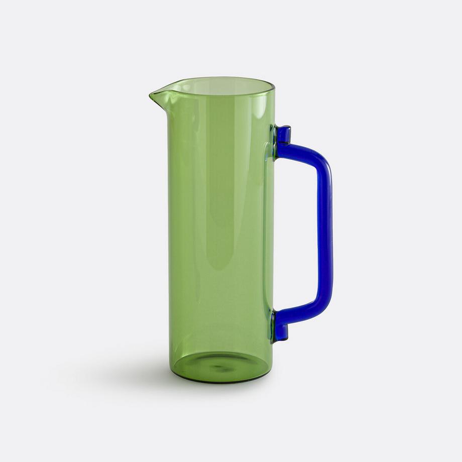 Karaffe aus farbigem Borosilikatglas