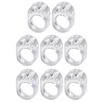 8x Türstopper für Griff - Transparent