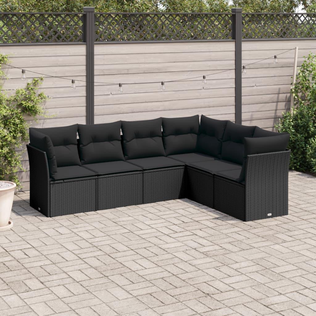 VidaXL set divano da giardino Polirattan  