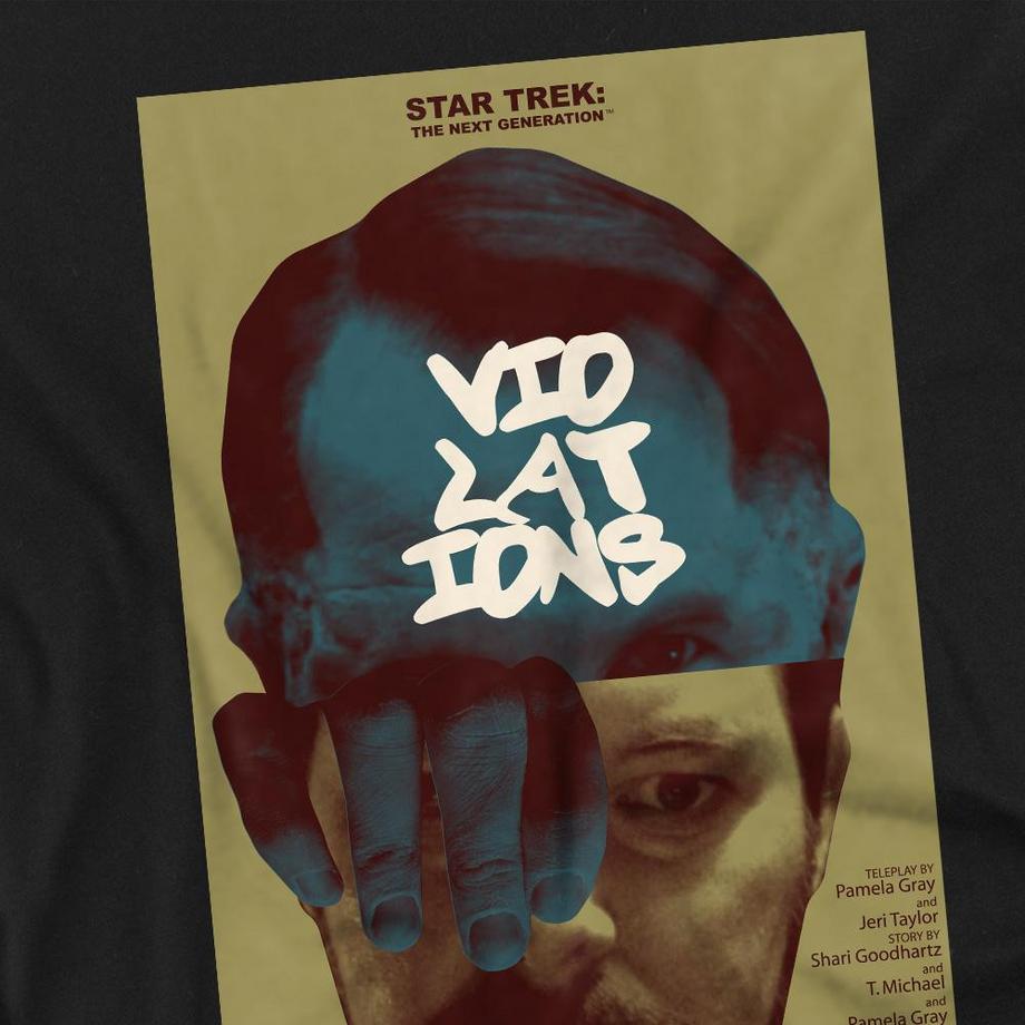 Star Trek Star Trek The Next Generation Saison 5 Épisode 12 Violations T-Shirt Manches Longues  