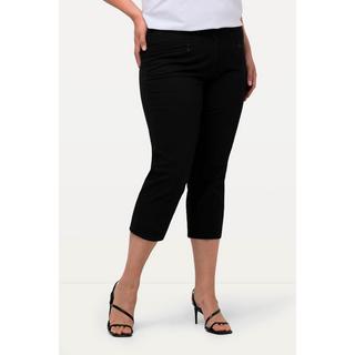 Ulla Popken  Pantalon Mony, longueur au mollet. Poches zippées et tissu stretch 