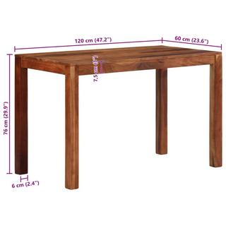 VidaXL Table à manger bois d'acacia  