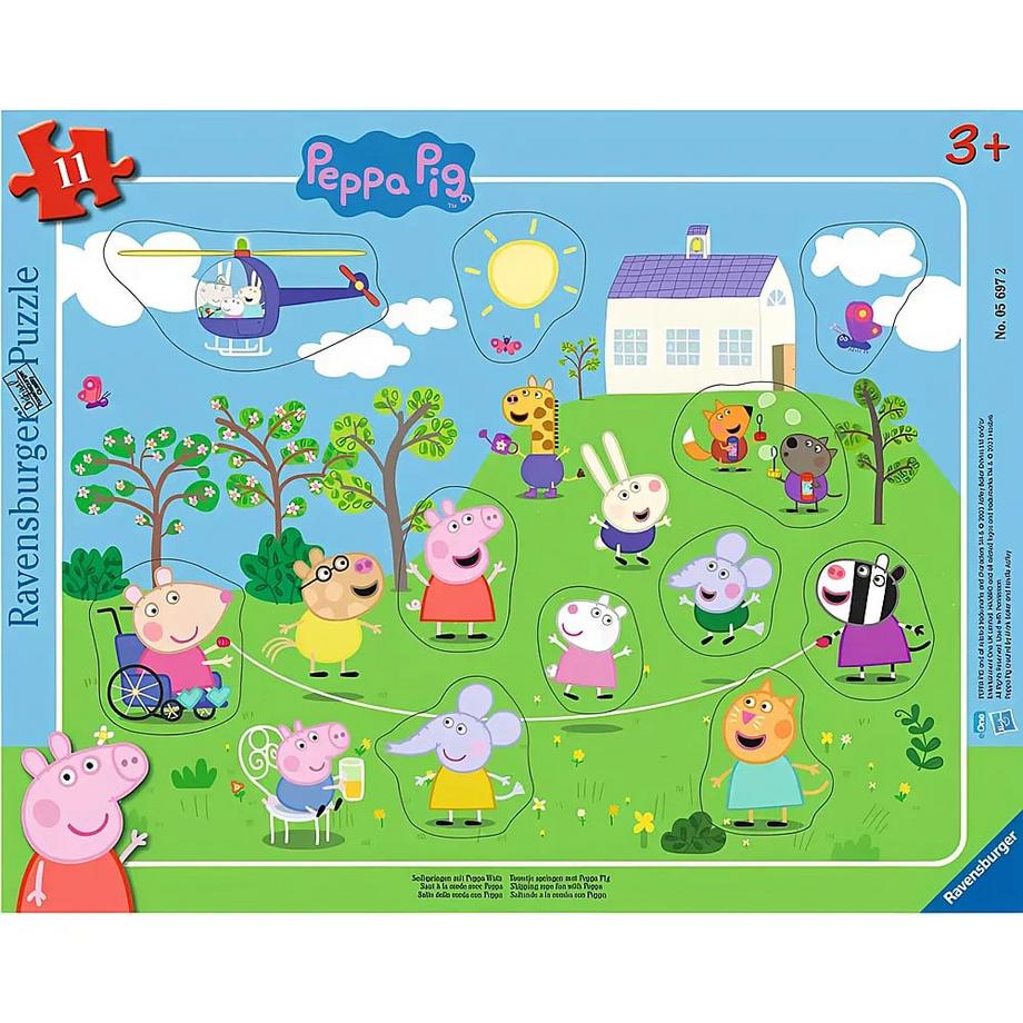 Ravensburger  Puzzle Seilspringen mit Peppa Wutz (11Teile) 