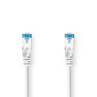 Nedis  Câble réseau CAT6a | S/FTP | RJ45 mâle | RJ45 mâle | 1.00 m | Snagless | Rond | LSZH | Blanc | Label 