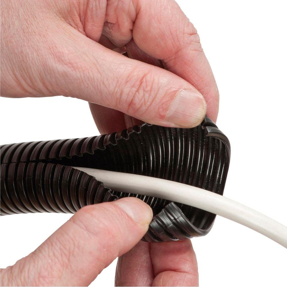 D-Line  D-LINE Canale portacavi 32mm Asolato Nero 1,1m 