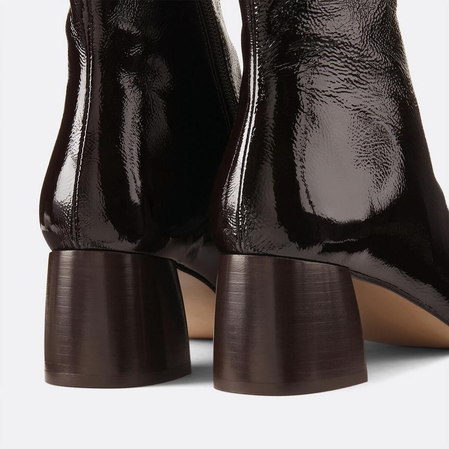 La Redoute Collections Lackleder Stiefeletten  