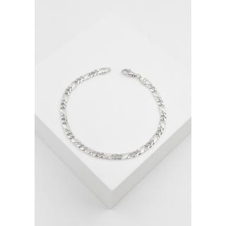 MUAU Schmuck  Collier-Bracelet 8 pièces en or blanc 750, 3,8mm, 19cm 