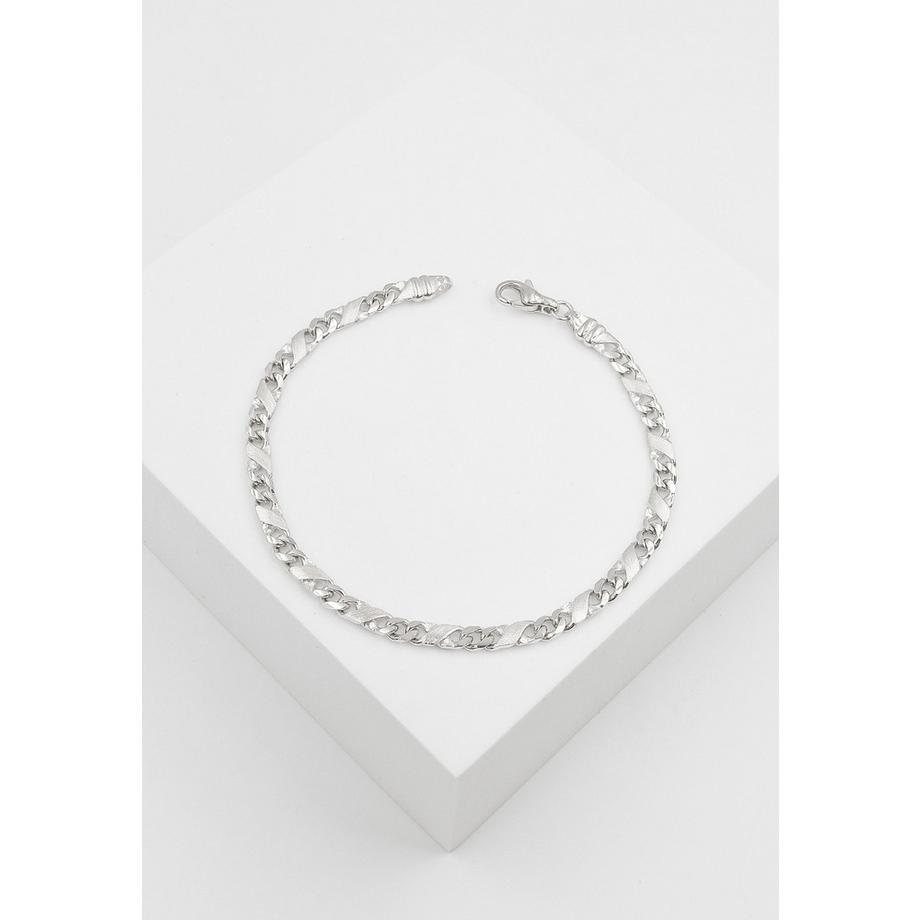 MUAU Schmuck  Bracelet 8er-Kette Weissgold 750, 3.8mm, 19cm 