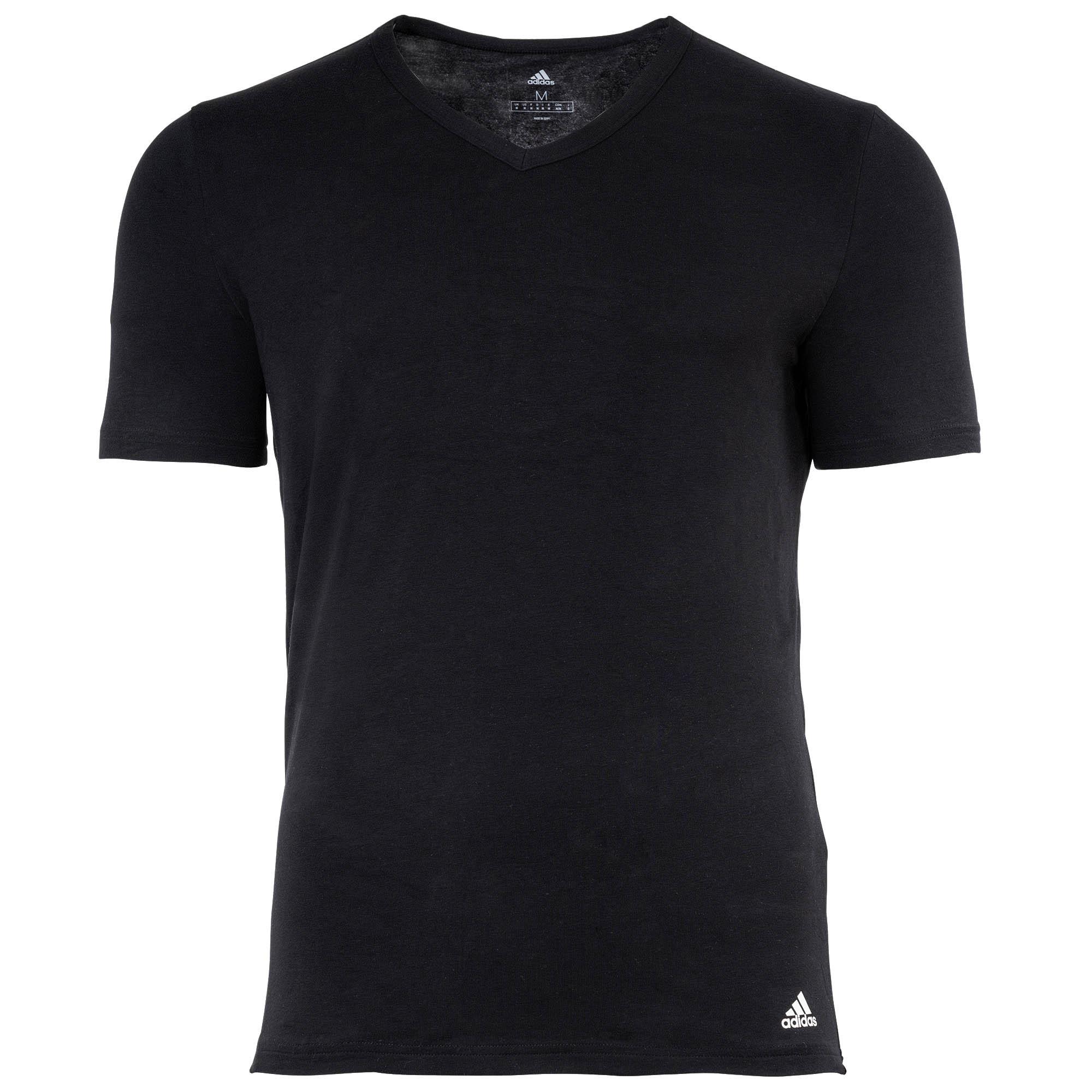 adidas 3er Pack Regular Fit V-Ausschnitt T-Shirt  