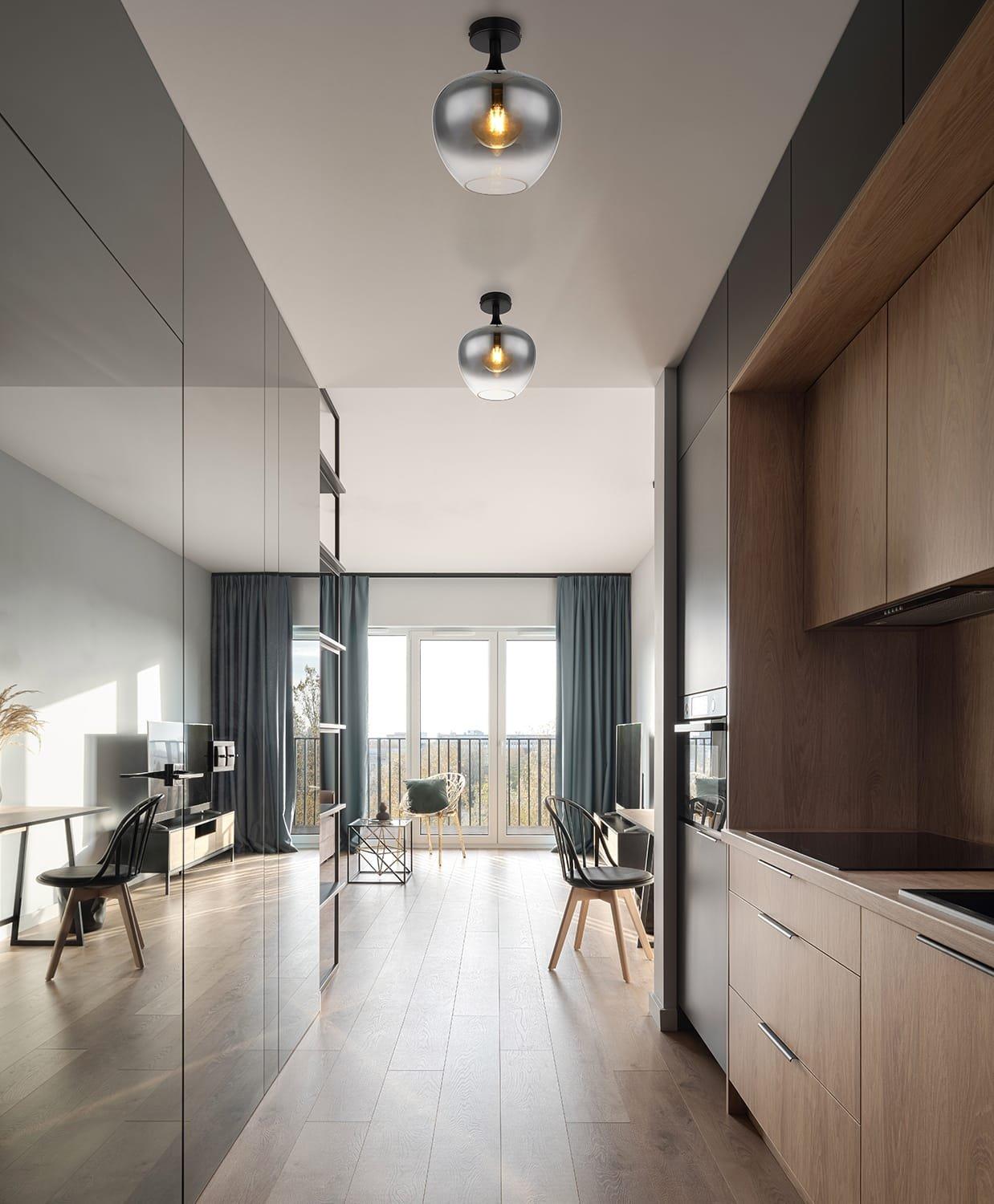 mutoni Plafonnier Maxy métal noir mat 1xE27  