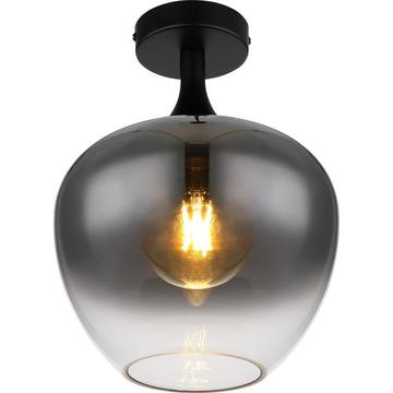 Plafonnier Maxy métal noir mat 1xE27