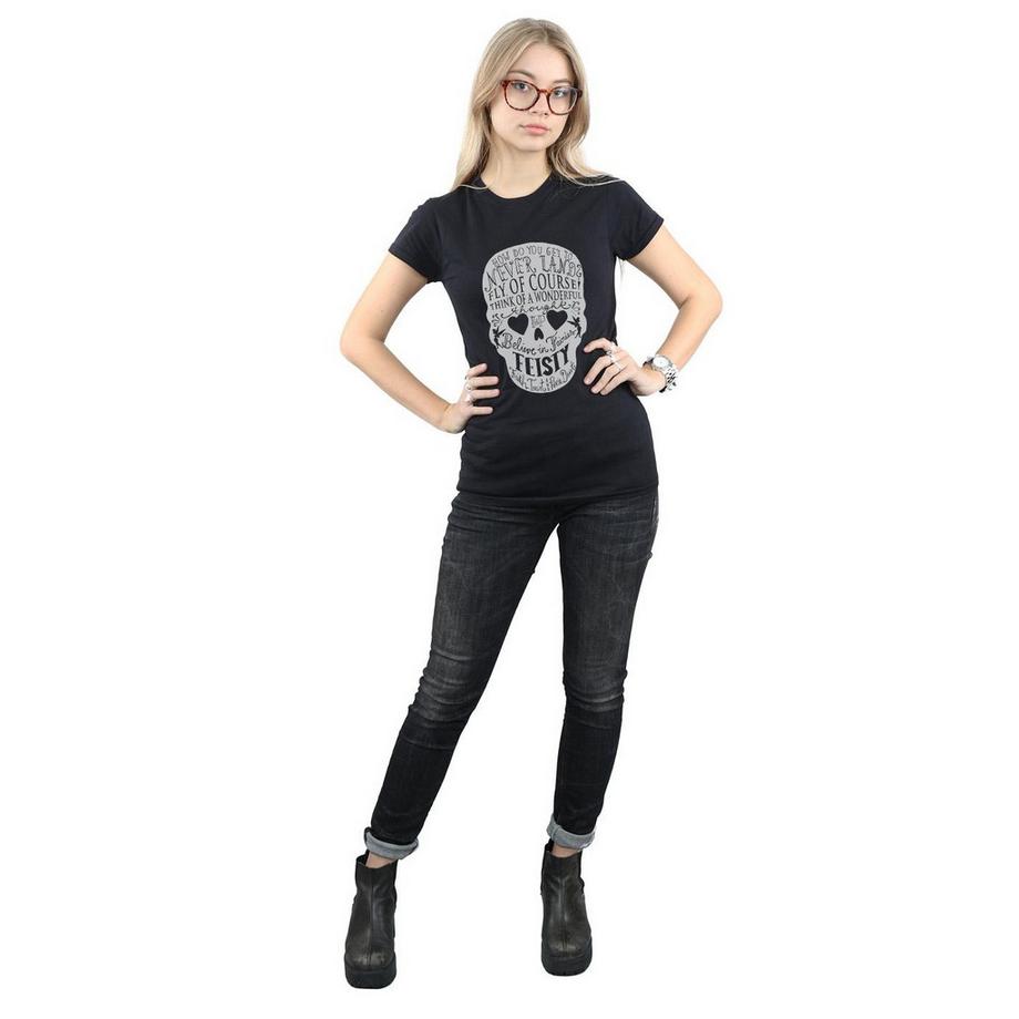 Disney Tinkerbell T-Shirt Imprimé Tête de Mort  
