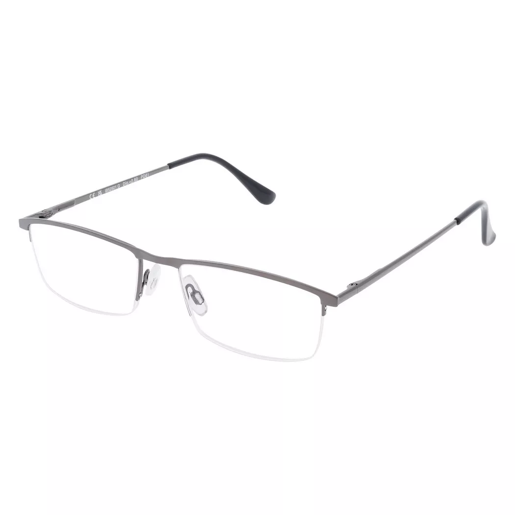 Invu - Lesebrille mit Etui +2.50, für Herren, Taubengrau, Größe ONESIZE