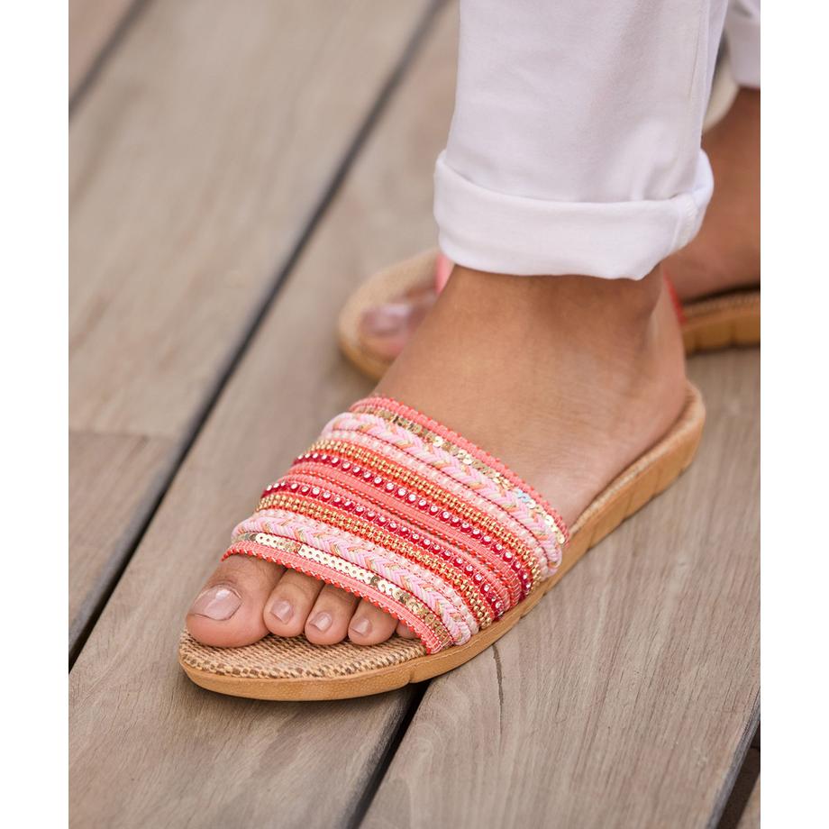 Joe Browns Sandale Double Bride Perlée  