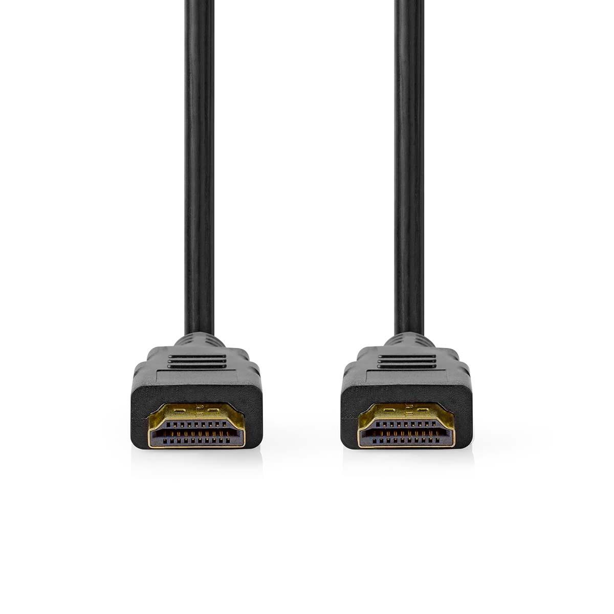 Nedis  Cavo HDMI™ ad altissima velocità | Connettore HDMI™ | Connettore HDMI™ | 8K@60Hz | 48 Gbps | 2,00m | Rotondo | 6,5mm | Nero | Scatola 