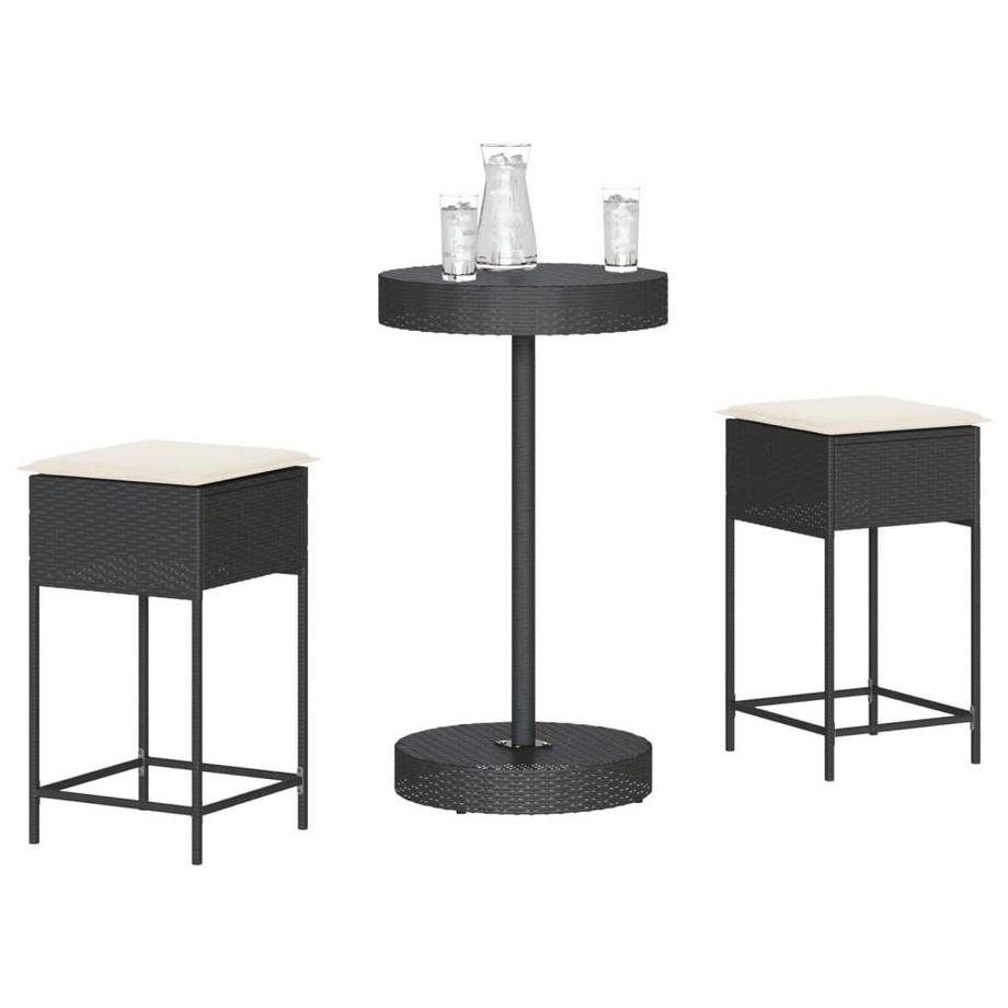VidaXL set bar da giardino Polirattan  
