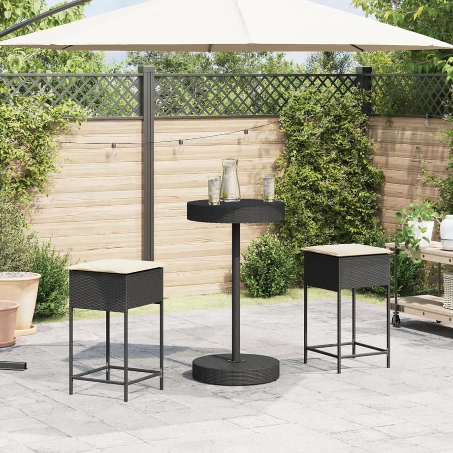 VidaXL set bar da giardino Polirattan  
