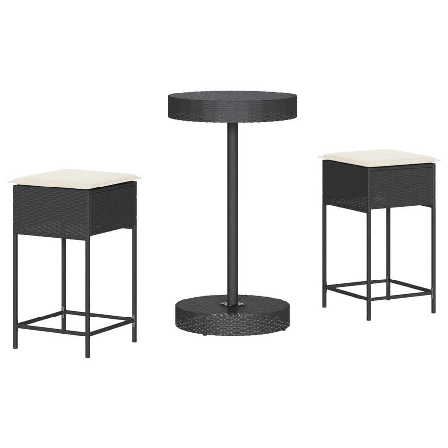 set bar da giardino Polirattan