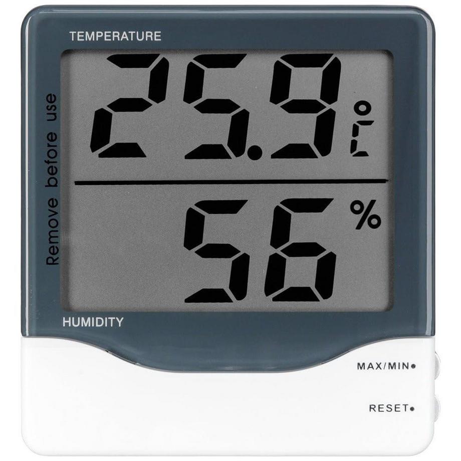 TFA Thermo-Hygrometer Digital Schwarz Weiss  