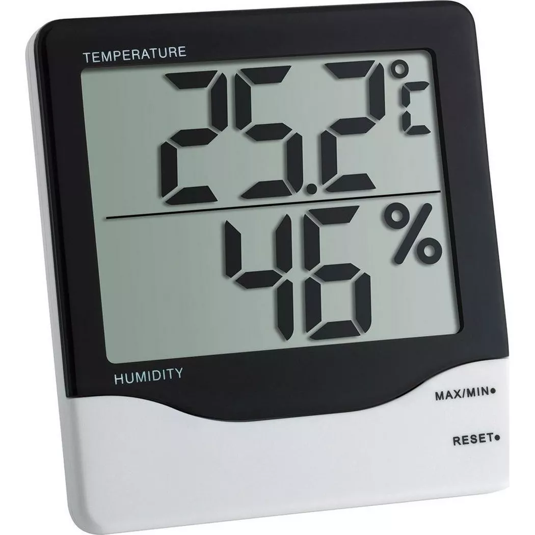 TFA - Thermo-Hygrometer Digital Schwarz Weiss