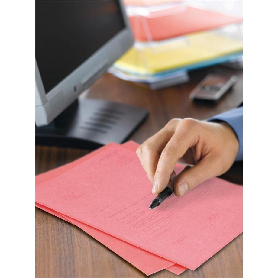 elco Sichtmappe Ordo transparent, rot Packung à 100 Stück  