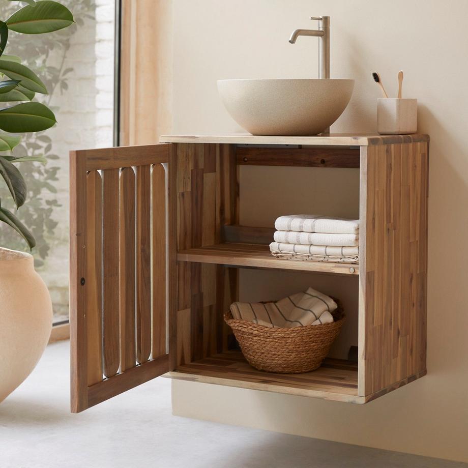 Tikamoon Meuble de Salle de bain en bois d'acacia Lila  