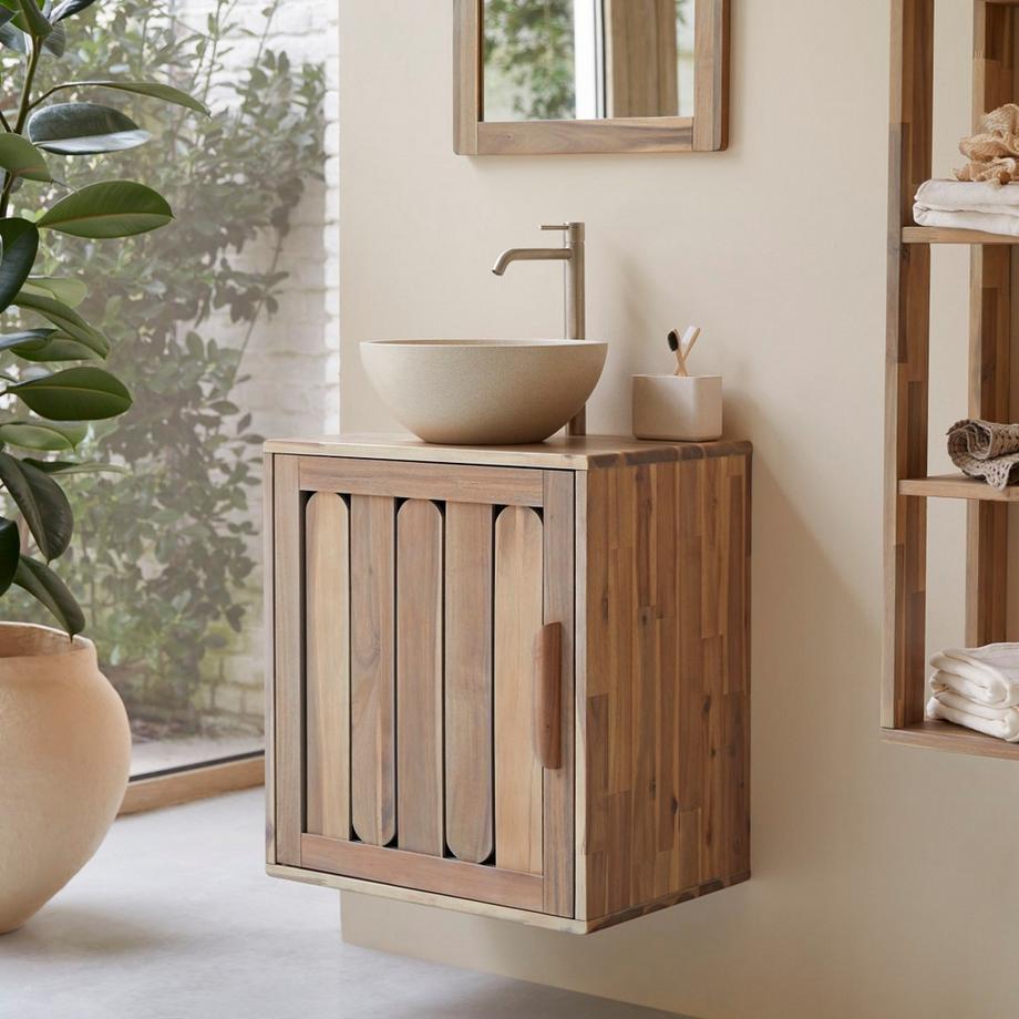 Tikamoon Meuble de Salle de bain en bois d'acacia Lila  