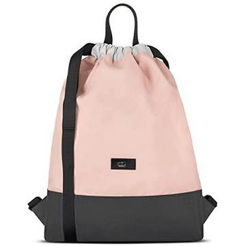 Gym Bag Pink Gray - No 7 - Rucksack für Sport und Festival - Tasche Rucksack klein mit Innentasche