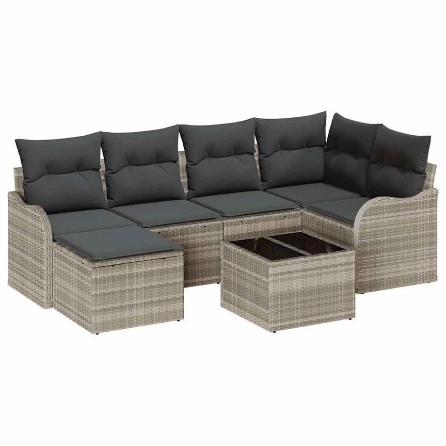 Canapé modulaire d’extérieur poly rattan