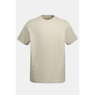 JP1880  T-shirt Basic en coton peigné, col rond gris galet 