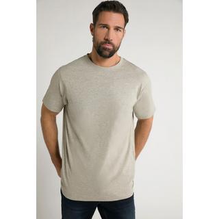 JP1880  T-shirt Basic en coton peigné, col rond gris galet 