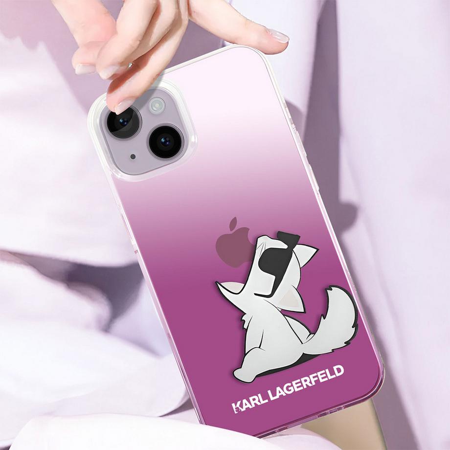 KARL LAGERFELD  Hülle Apple iPhone 14 Plus Choupette Eat 