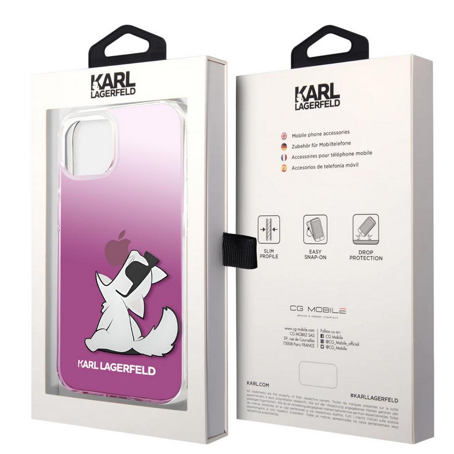KARL LAGERFELD  Hülle Apple iPhone 14 Plus Choupette Eat 