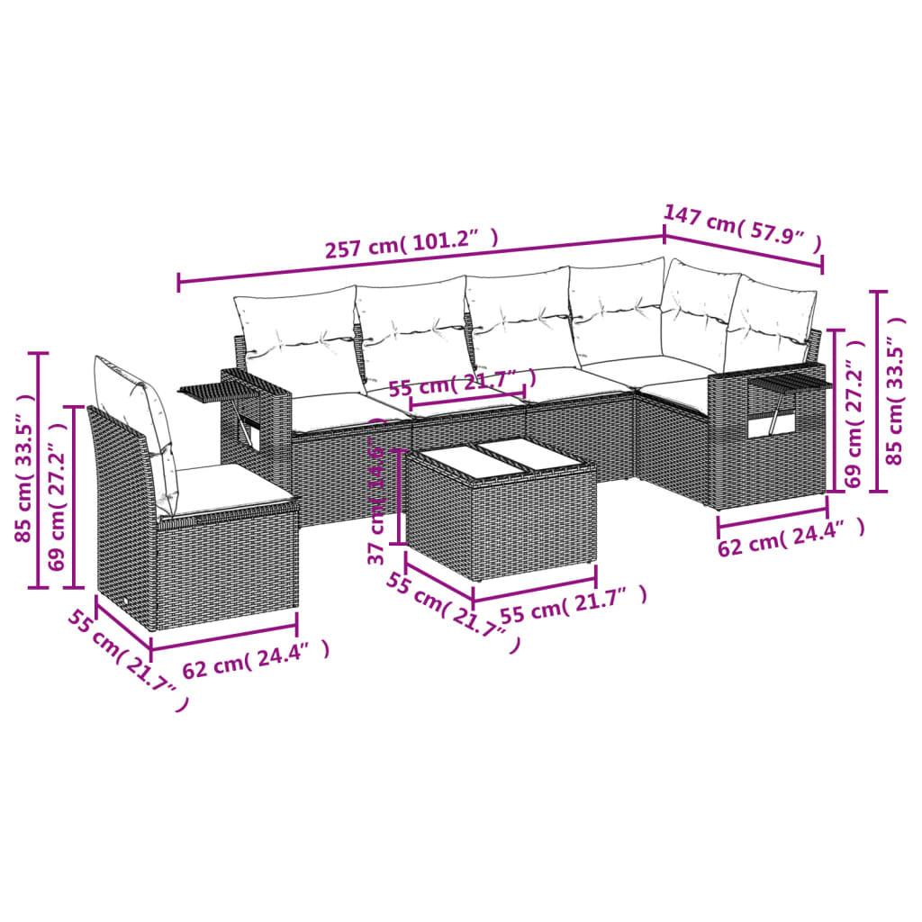 VidaXL Garten sofagarnitur poly-rattan  