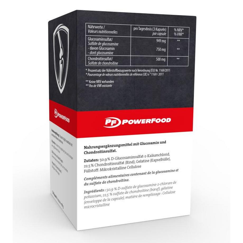 Powerfox  Glucosamin + Chondroitin 120caps Powerfood One 