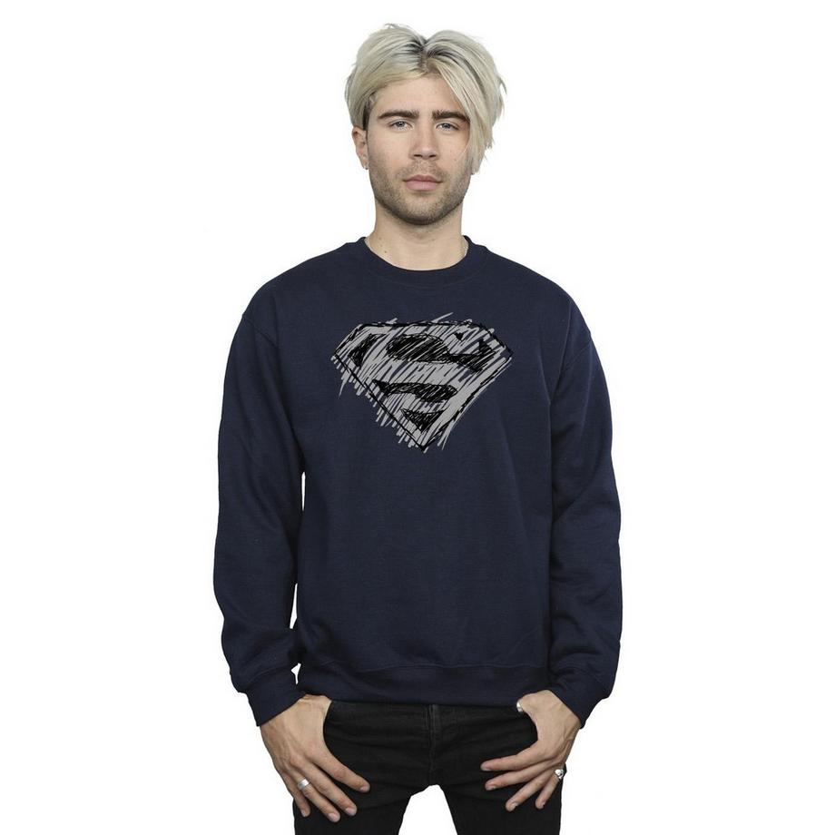 DC COMICS Superman Sketch Logo Felpa  
