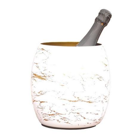 Blue Chilli Wein- und Sektkühler: weiß-goldenes Marmordesign  