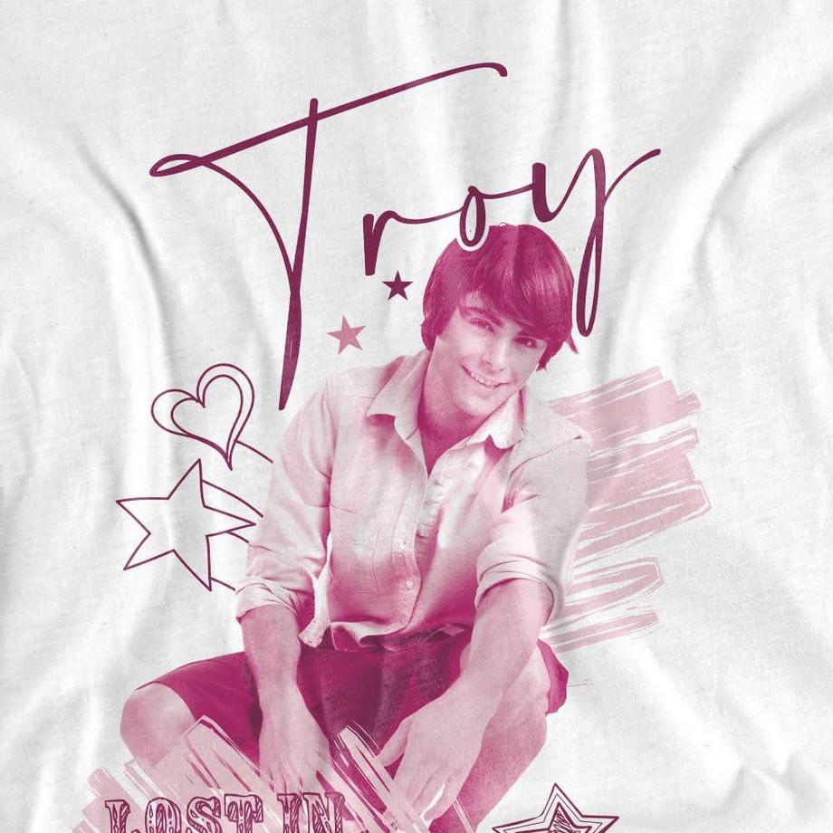 Disney Troy Lost in Music T-Shirt con Stampa Grafica  