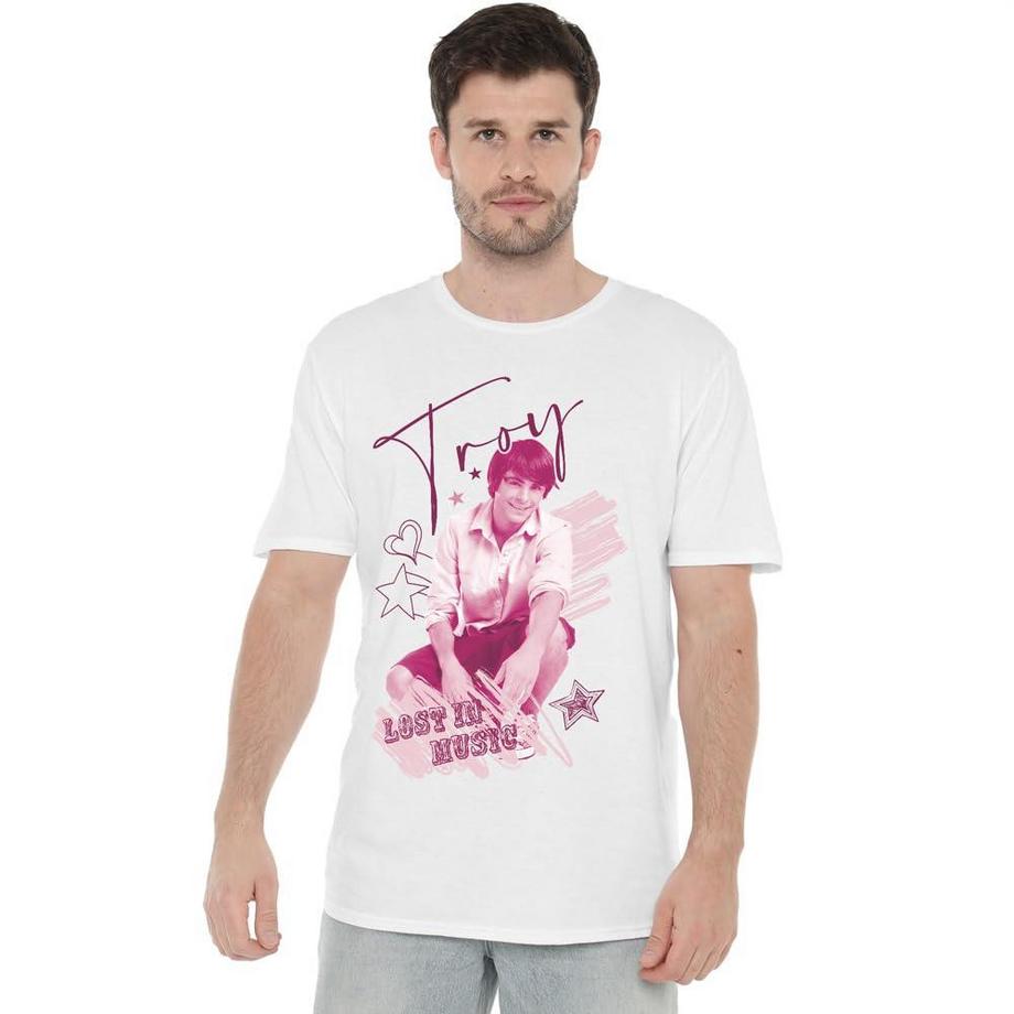 Disney Troy Lost in Music T-Shirt con Stampa Grafica  