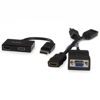 STARTECH.COM  StarTech.com Adattatore DisplayPort a HDMI e VGA - Convertitore audio/video da viaggio DP 2 in 1 - 1920x1200 / 1080p 